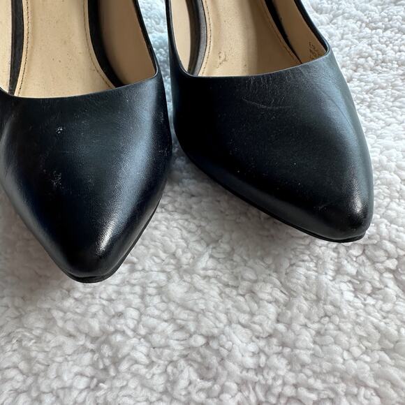 Cole Haan Grand.OS womens shoes pumps black sz 9C Leather point dressy business - Picture 4 of 11